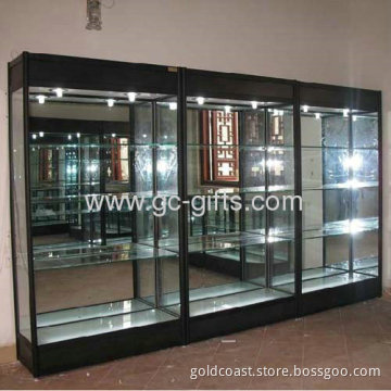 Against The Wall Glass Display Show Cases 